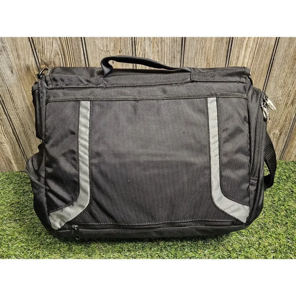 Ping Laptop Shoulder Messenger Bag Black Gray 18